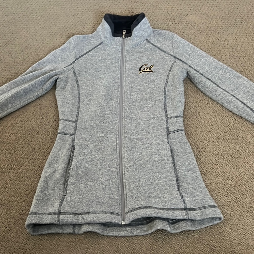 Light gray CAL full zip up champion brand xtra small
